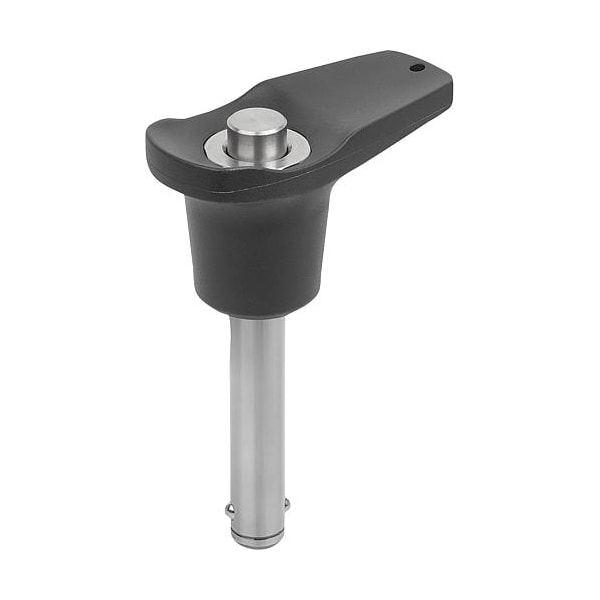 Ball Lock Pins with L-grip, self-locking, precipitation hardened